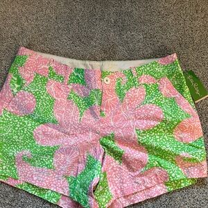 Callahan Pink & Green Printed Women's Shorts